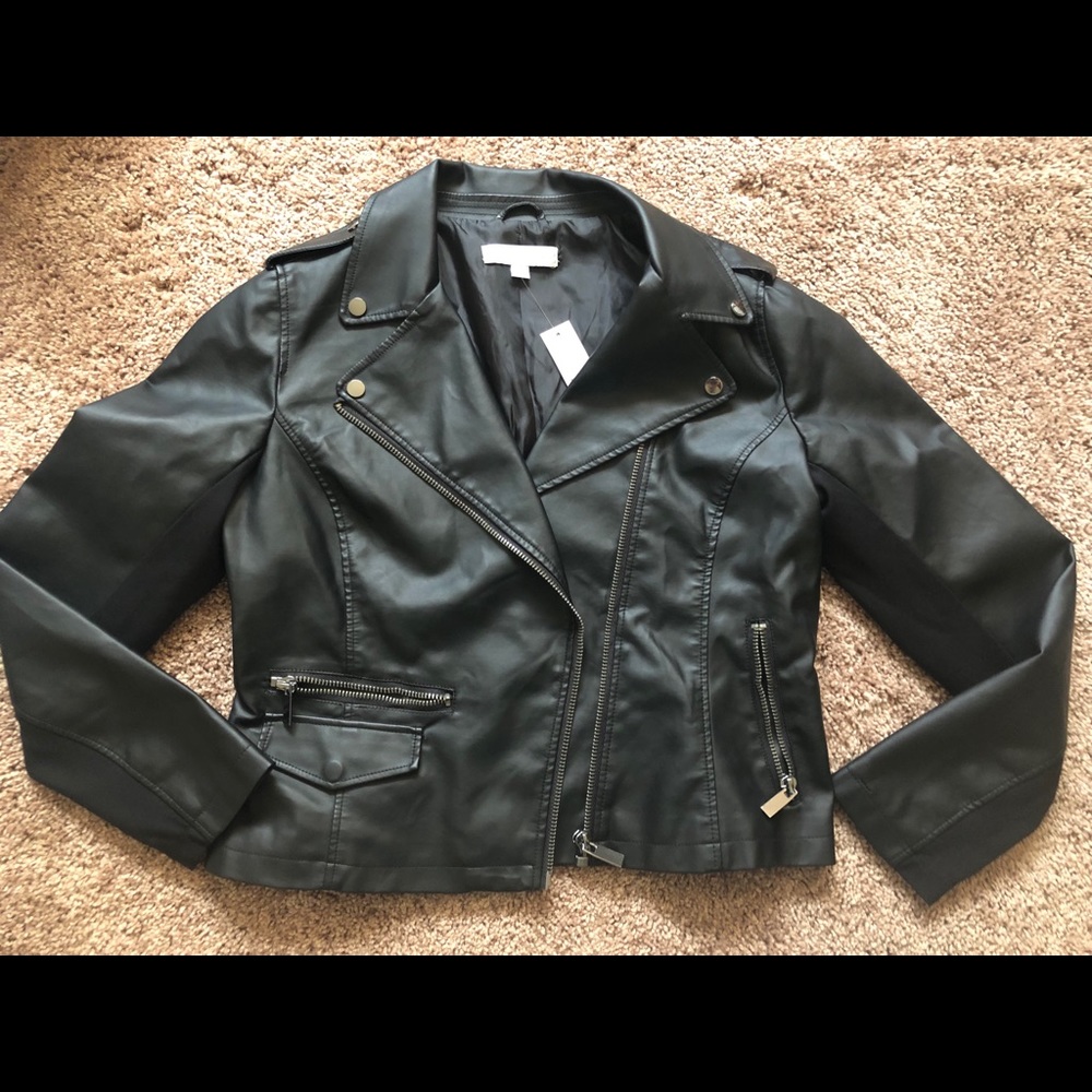 NWT! New York and Company Faux Leather Jacket
